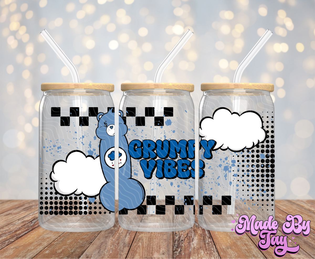 Grumpy Vibes - 16OZ UV DTF Wrap