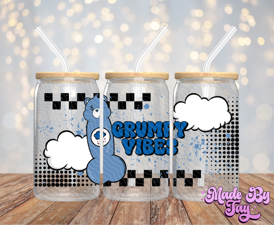 Grumpy Vibes - 16OZ UV DTF Wrap