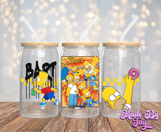 The S_mpsons - 16OZ UV DTF Wrap