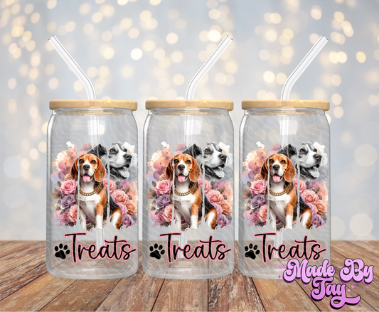 Beagle Canister Decals - 16OZ UV DTF Wrap