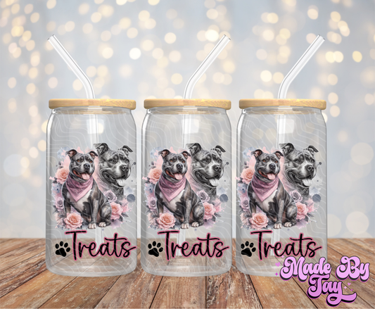 Staffy Canister Decals - 16OZ UV DTF Wrap