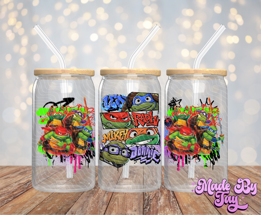 N_nja T_rtles - 16OZ UV DTF Wrap