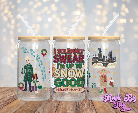 H_rry Christmas - 16OZ UV DTF Wrap