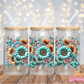 Blue/Yellow Sunflowers - 16OZ UV DTF Wrap