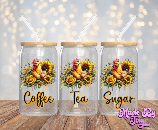 Chook Canister Decals - 16OZ UV DTF Wrap