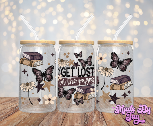 Get Lost In The Pages - 16OZ UV DTF Wrap