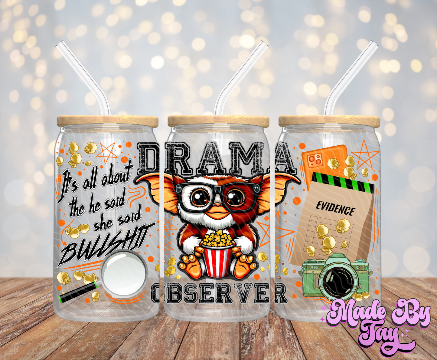Drama Gr_mlin- 16OZ UV DTF Wrap