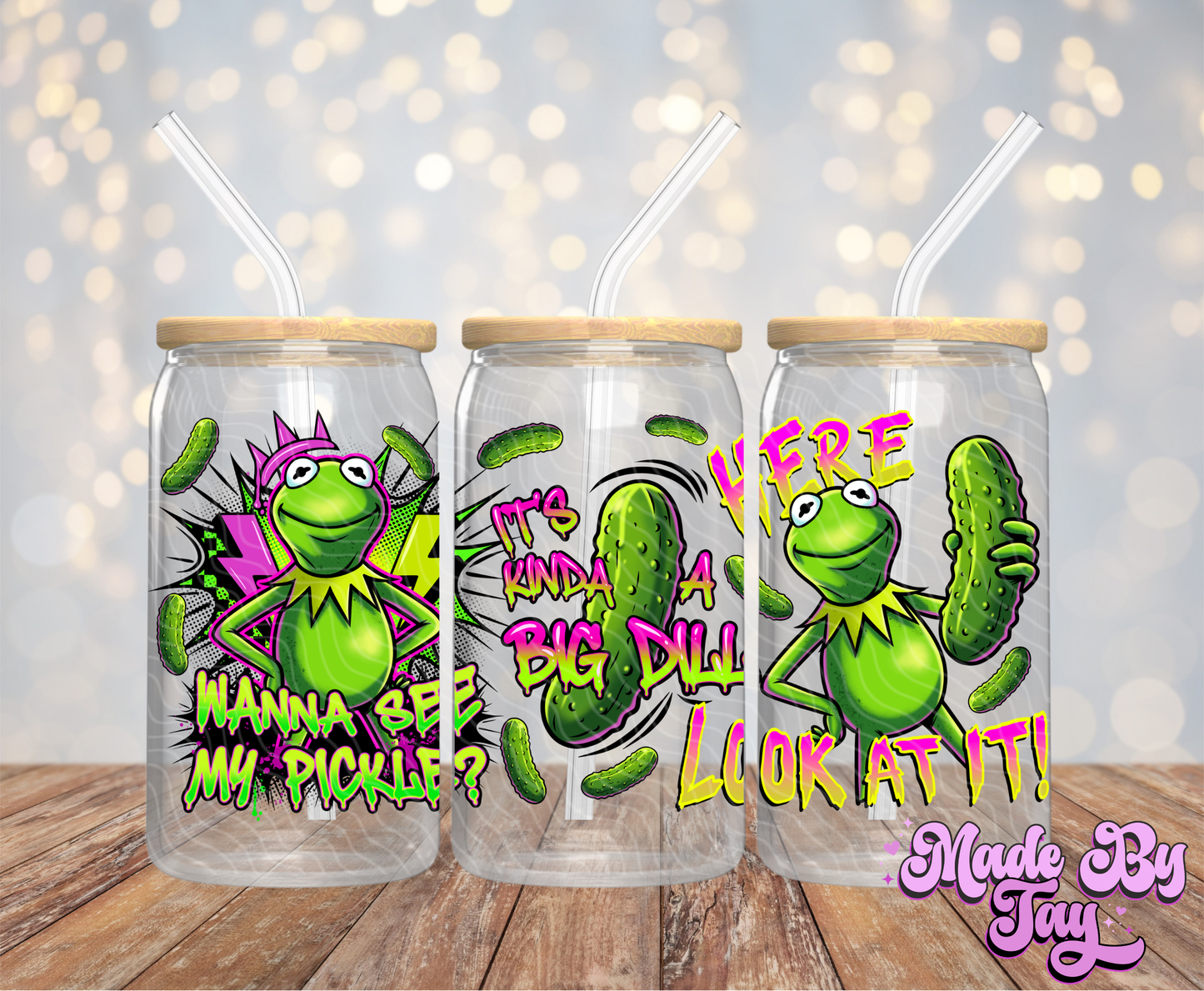 K_rmit Pickle - 16OZ UV DTF Wrap
