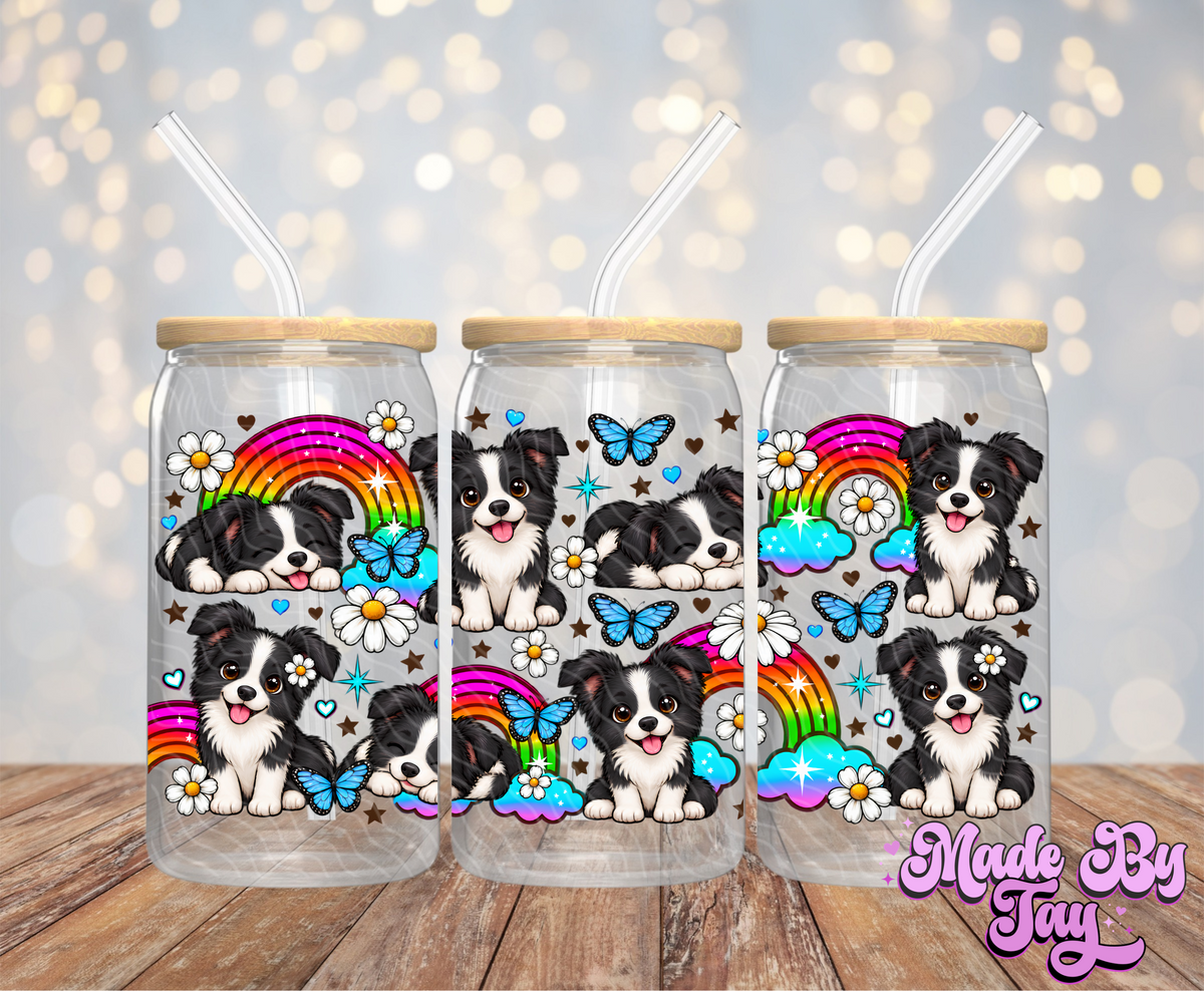 Border Collie - 16OZ UV DTF Wrap