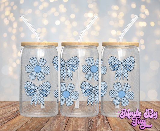 Blue Design - 16OZ UV DTF Wrap