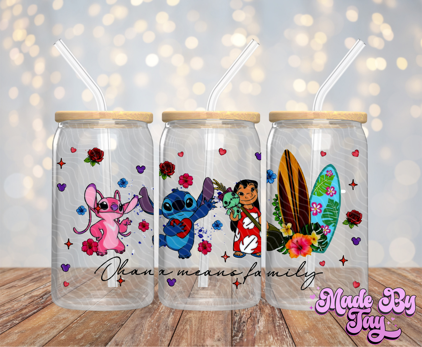 Ohana Means Family - 16OZ UV DTF Wrap