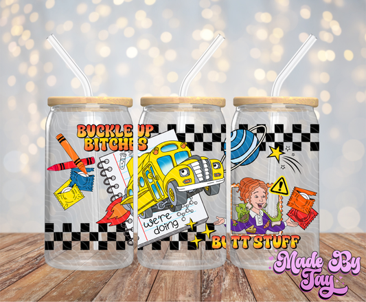 M_gic Sch__l B_s Funny - 16OZ UV DTF Wrap