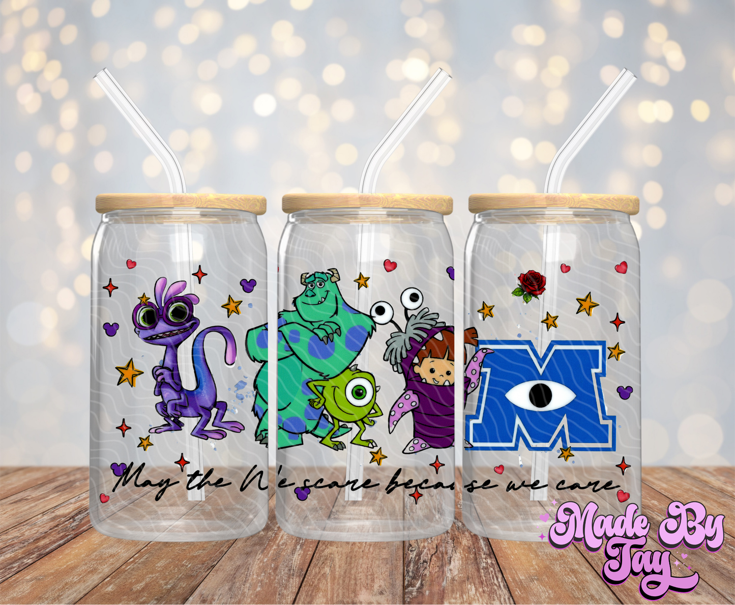 We Scare Because We Care - 16OZ UV DTF Wrap