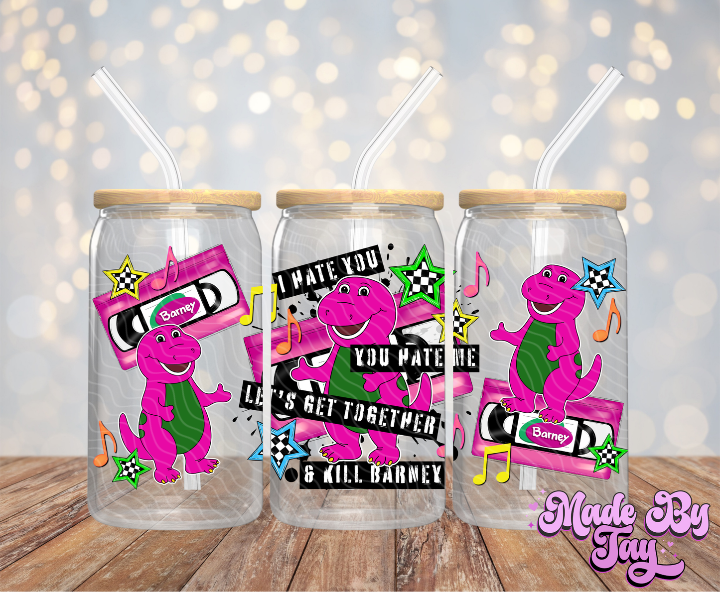 B_rney Funny - 16OZ UV DTF Wrap